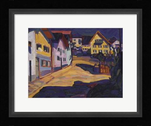 Framed Murnau Burggrabenstrasse, 1908 Print
