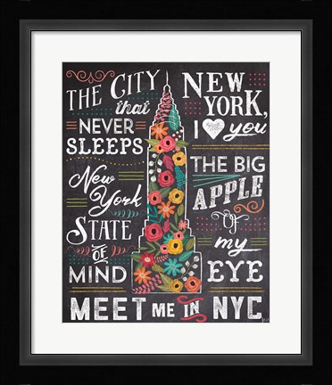 Framed Travel Blossoms II Print