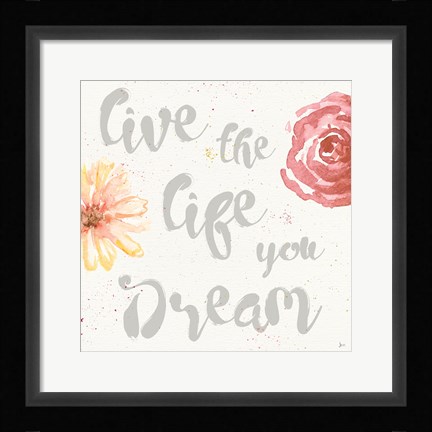 Framed Paris Blooms VII Square Print