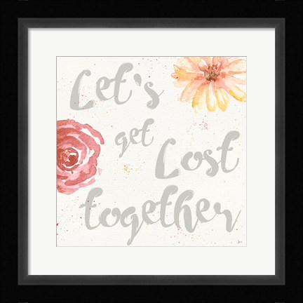 Framed Paris Blooms VIII Square Print