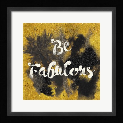 Framed Glitter and Gold I on Gold Print