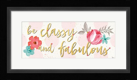 Framed Fashion Blooms VI Print