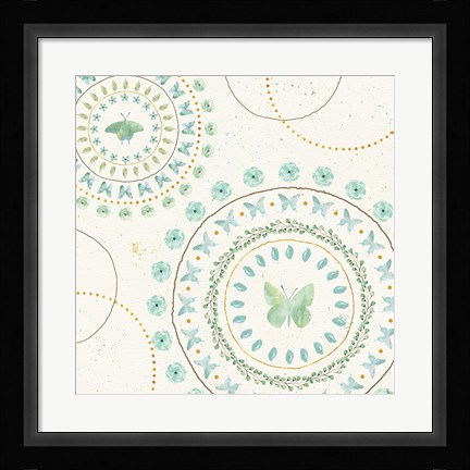 Framed Flutterby Blooms VII Print
