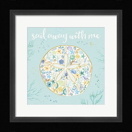 Framed Seaside Blossoms IV Print