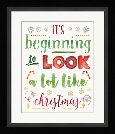 Framed Joyful Wishes I Print