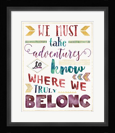 Framed Lost in Words II Print