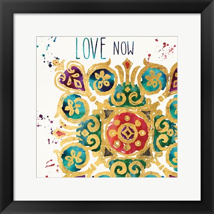 Framed Little Jewels Words III Print