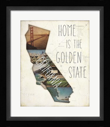 Framed InstaStates I Print