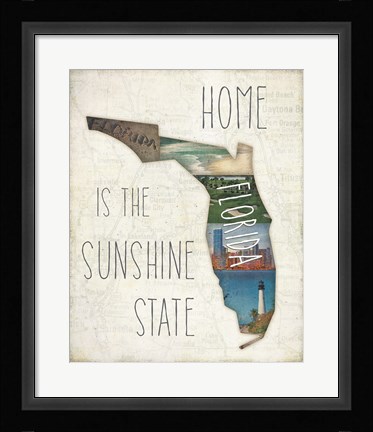 Framed InstaStates IV Print