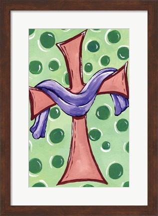 Framed Easter Cross Print