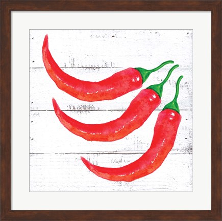 Framed Farm Fresh Peppers Print