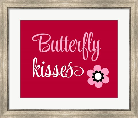 Framed Butterfly Kisses Print