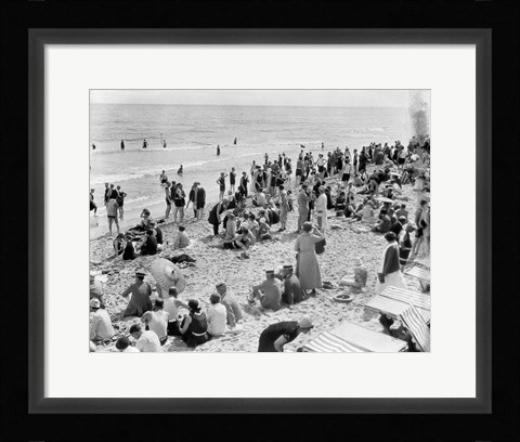 Framed 1920s Crowd Of People Print