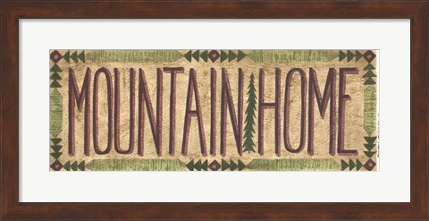 Framed Mountain Home Print