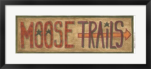 Framed Moose Trails Print