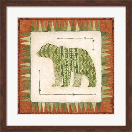 Framed Lodge Bear Print