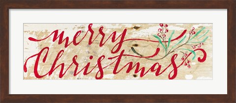 Framed Merry Christmas II Print