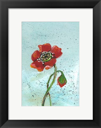 Framed Poppies II Print