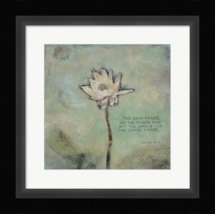 Framed Word of Our Lord Print