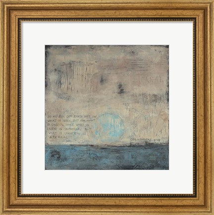 Framed What Is Unseen Abstract Print