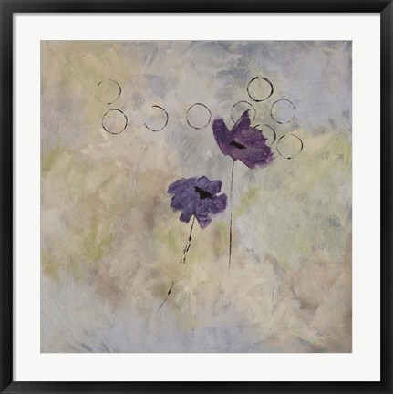 Framed Purple Flower I Print