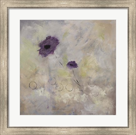 Framed Purple Flower II Print