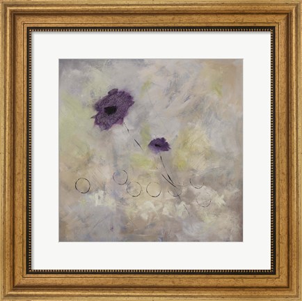 Framed Purple Flower II Print
