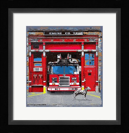 Framed Fire House Print