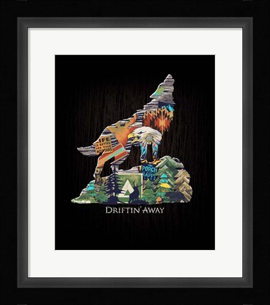 Framed Wolf Print