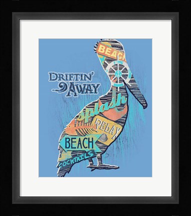 Framed Pelican Print