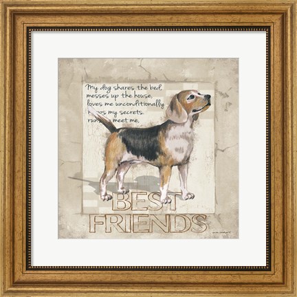 Framed My Dog Print