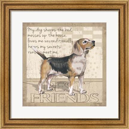 Framed My Dog II Print