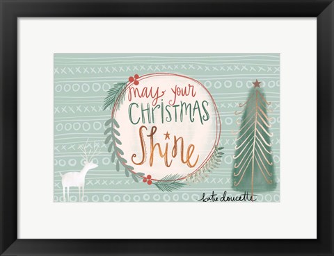 Framed Christmas Shine Print