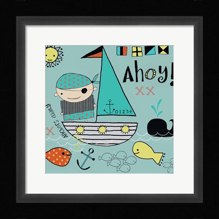 Framed Anchors Away Print