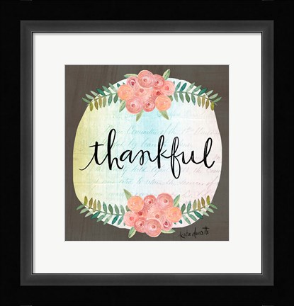 Framed Thankful Print