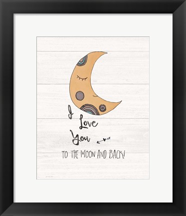 Framed To the Moon Print