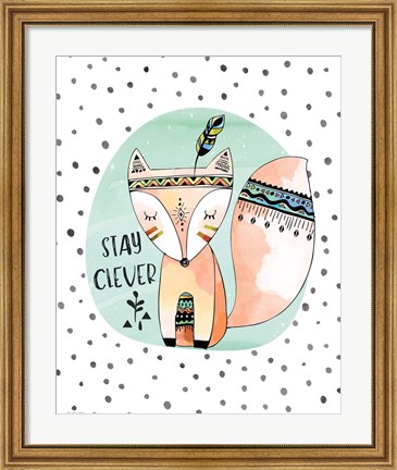 Framed Clever Fox Print
