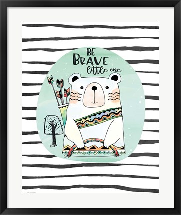 Framed Brave Bear Print