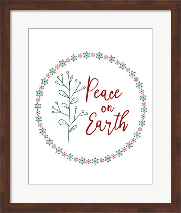 Framed Peace on Earth Print