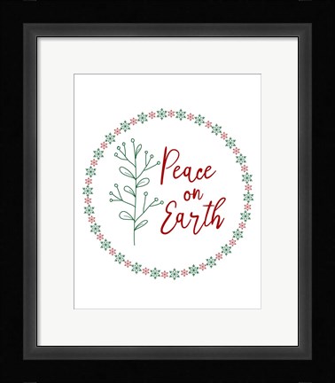 Framed Peace on Earth Print