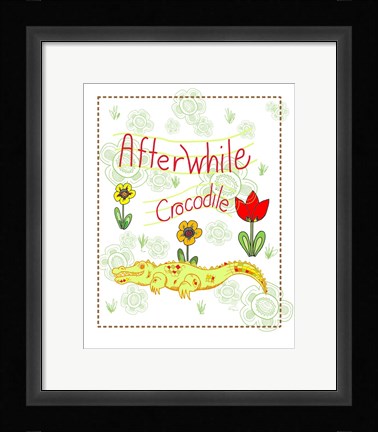 Framed Afterwhile Crocodile Print