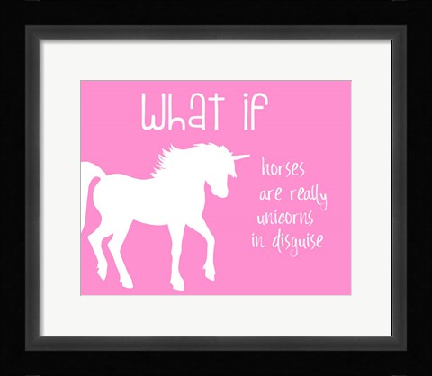 Framed What If Horses Print