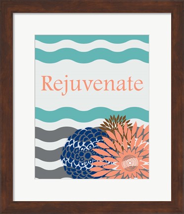 Framed Rejuvenate Waves Print