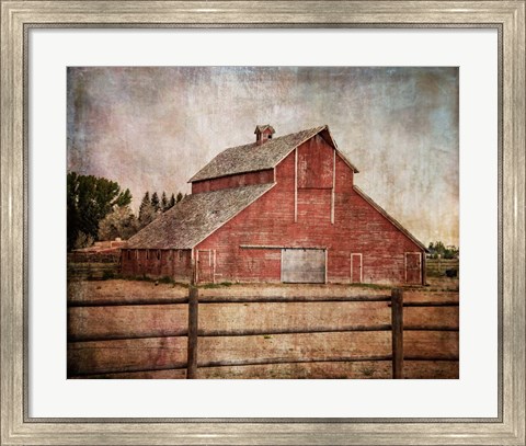 Framed York Road Barn Print