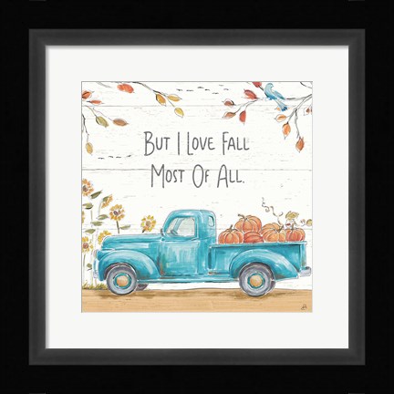 Framed Fall Market IV Print