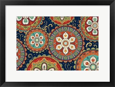 Framed La Vida Loca IX Blue Print