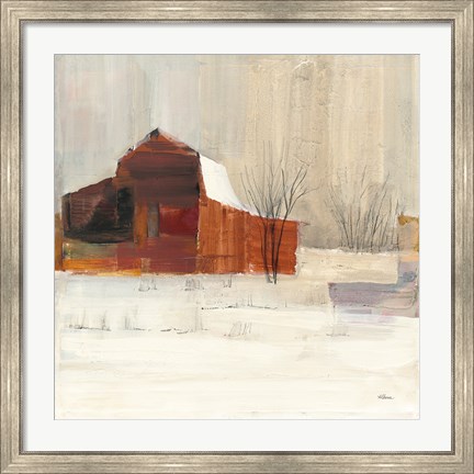 Framed Winter on the Farm Print