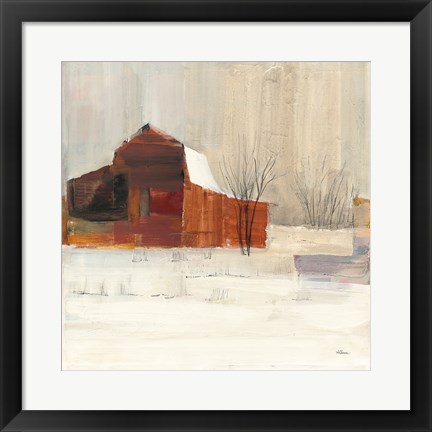 Framed Winter on the Farm Print