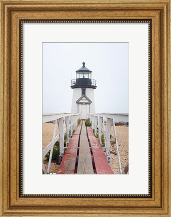 Framed Brant Point Lighthouse Print