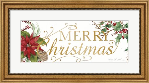 Framed Holiday Happiness X Print